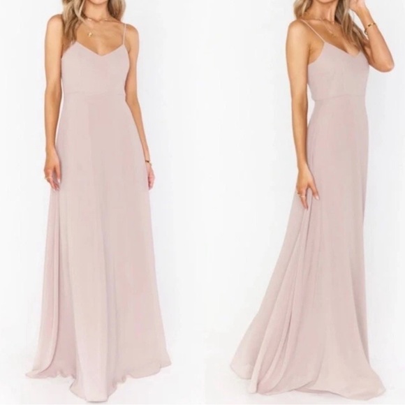 Show Me Your MuMu Dresses & Skirts - Show Me Your Mumu‎ S Dusty Blush Pink Faith Maxi Dress Formal Wedding Guest